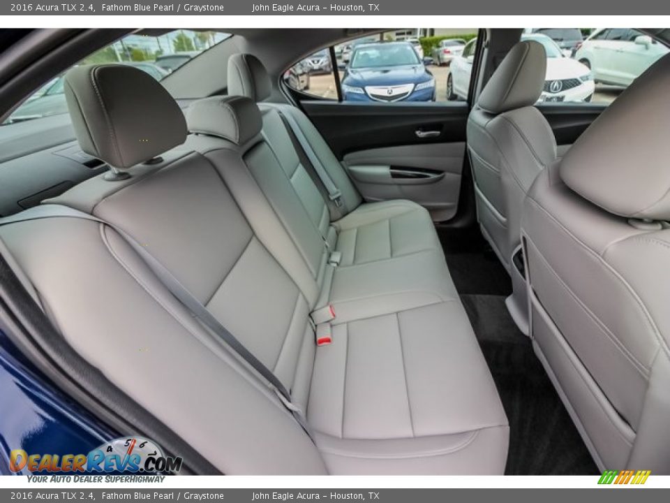 2016 Acura TLX 2.4 Fathom Blue Pearl / Graystone Photo #25
