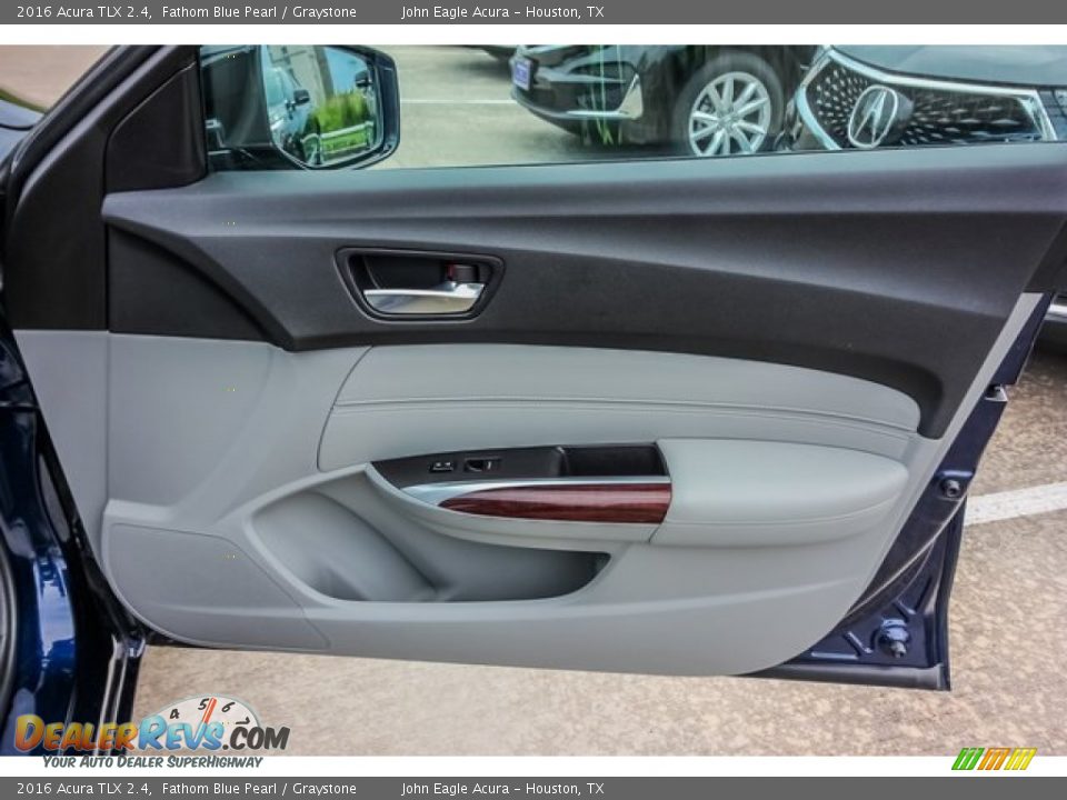 2016 Acura TLX 2.4 Fathom Blue Pearl / Graystone Photo #26