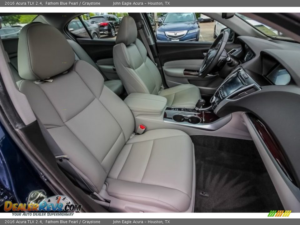 2016 Acura TLX 2.4 Fathom Blue Pearl / Graystone Photo #27