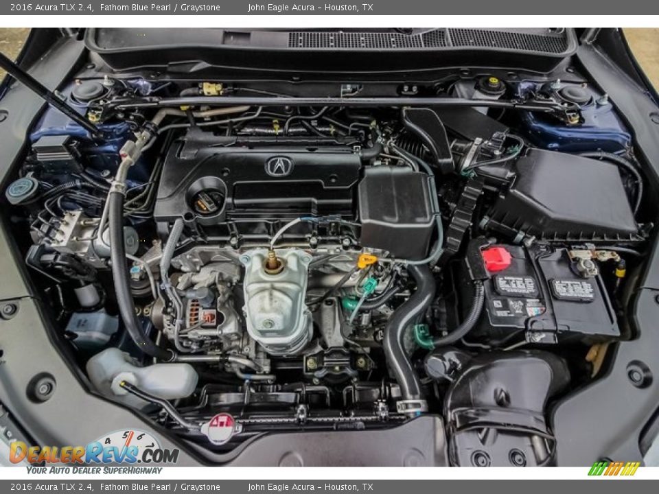 2016 Acura TLX 2.4 Fathom Blue Pearl / Graystone Photo #28