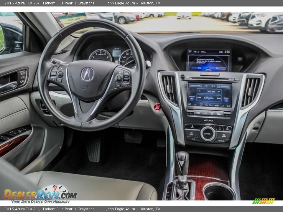 2016 Acura TLX 2.4 Fathom Blue Pearl / Graystone Photo #29