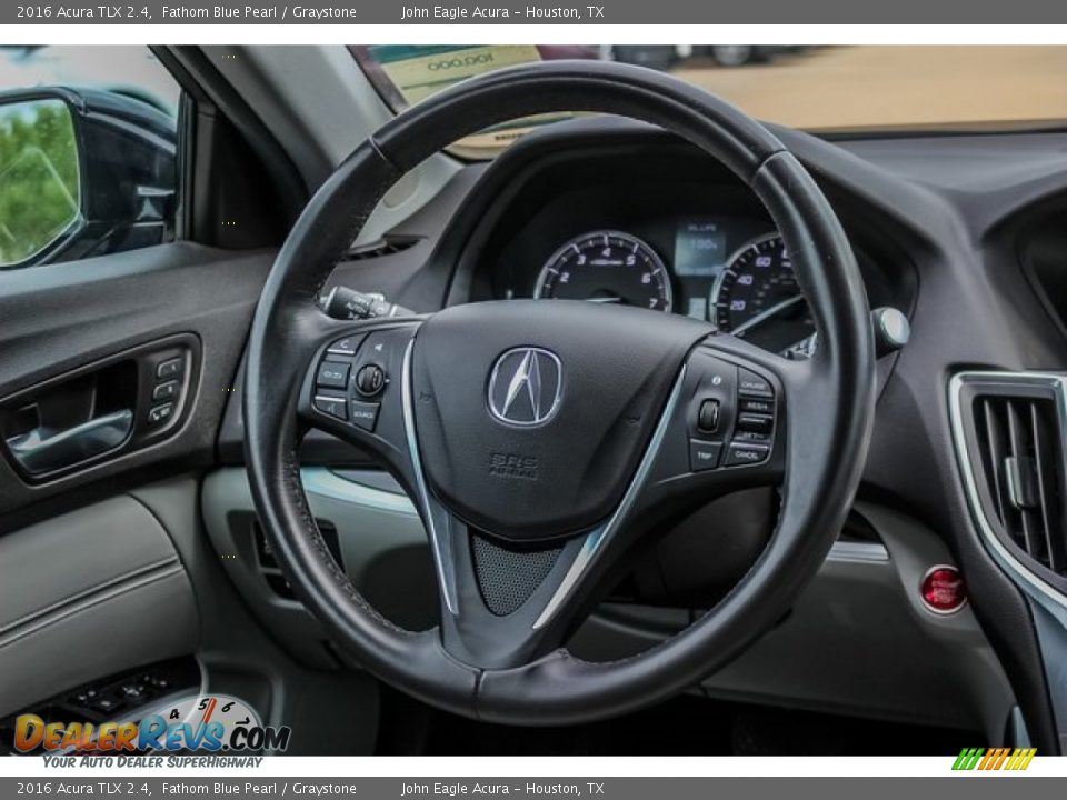 2016 Acura TLX 2.4 Fathom Blue Pearl / Graystone Photo #30