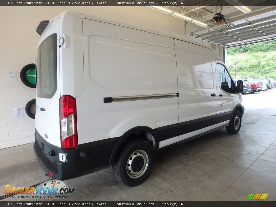 2019 Ford Transit Van 250 MR Long Oxford White / Pewter Photo #2