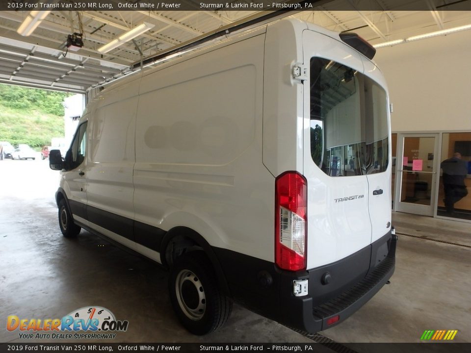 2019 Ford Transit Van 250 MR Long Oxford White / Pewter Photo #4