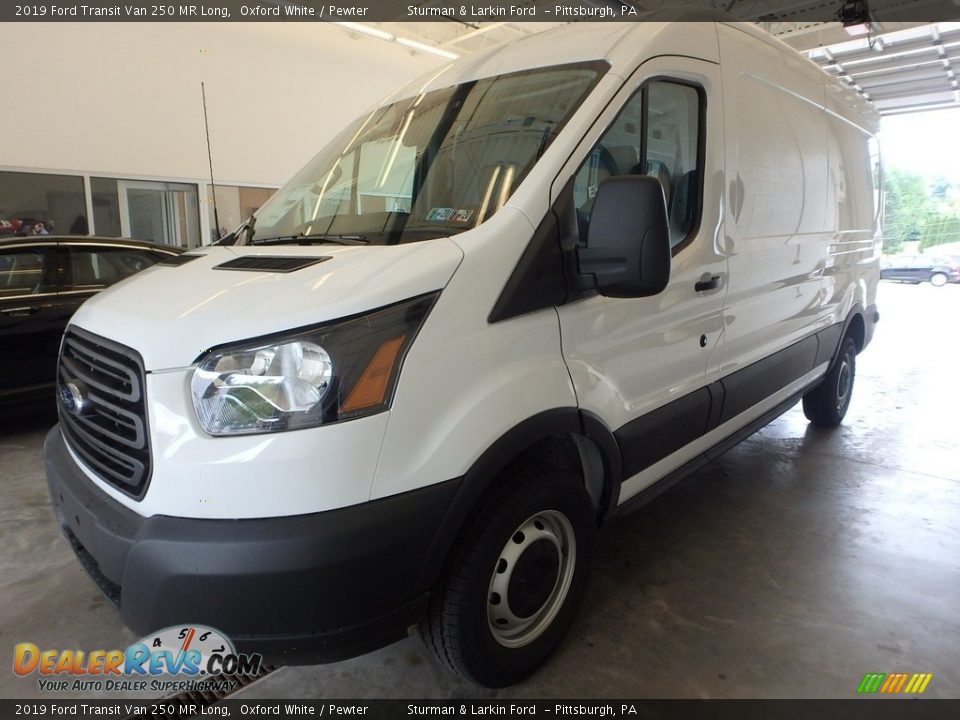 2019 Ford Transit Van 250 MR Long Oxford White / Pewter Photo #5