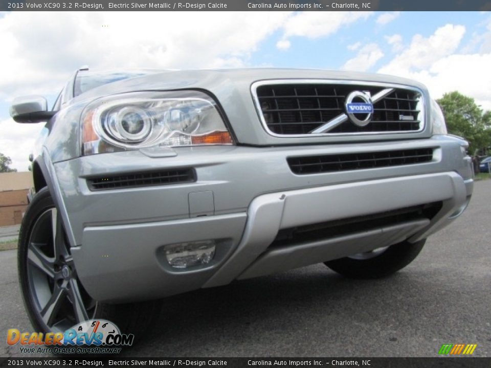 2013 Volvo XC90 3.2 R-Design Electric Silver Metallic / R-Design Calcite Photo #1