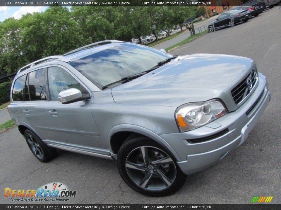 2013 Volvo XC90 3.2 R-Design Electric Silver Metallic / R-Design Calcite Photo #3