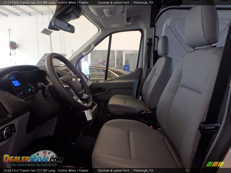 2019 Ford Transit Van 250 MR Long Oxford White / Pewter Photo #9