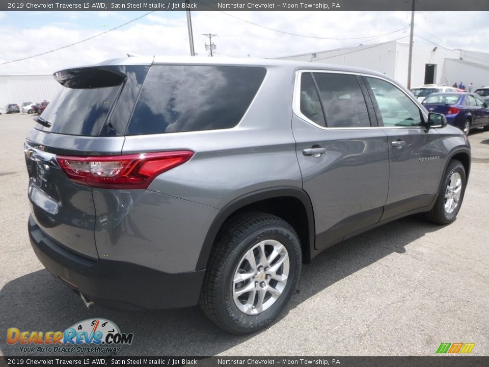 2019 Chevrolet Traverse LS AWD Satin Steel Metallic / Jet Black Photo #5