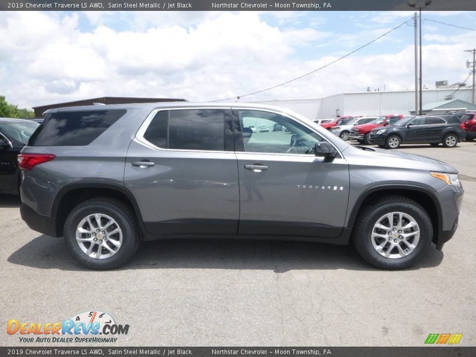 2019 Chevrolet Traverse LS AWD Satin Steel Metallic / Jet Black Photo #6