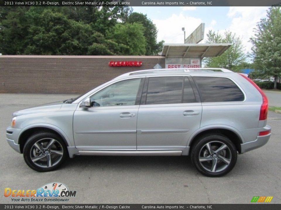 2013 Volvo XC90 3.2 R-Design Electric Silver Metallic / R-Design Calcite Photo #7
