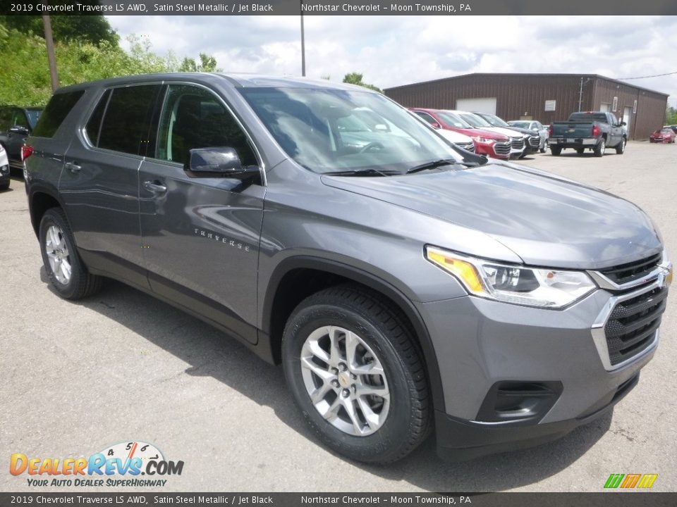 2019 Chevrolet Traverse LS AWD Satin Steel Metallic / Jet Black Photo #7