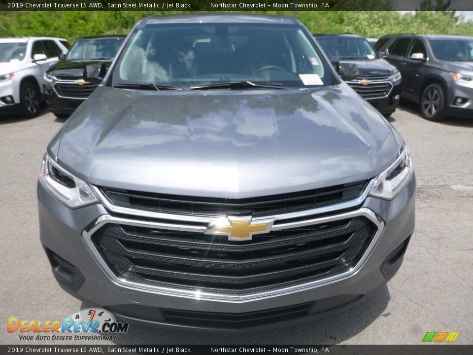 2019 Chevrolet Traverse LS AWD Satin Steel Metallic / Jet Black Photo #8