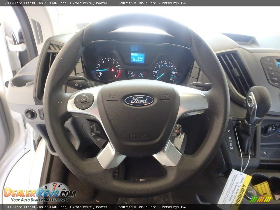 2019 Ford Transit Van 250 MR Long Oxford White / Pewter Photo #14