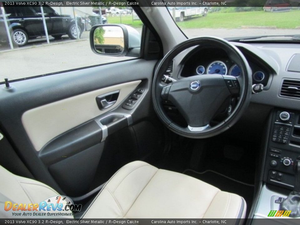 2013 Volvo XC90 3.2 R-Design Electric Silver Metallic / R-Design Calcite Photo #12