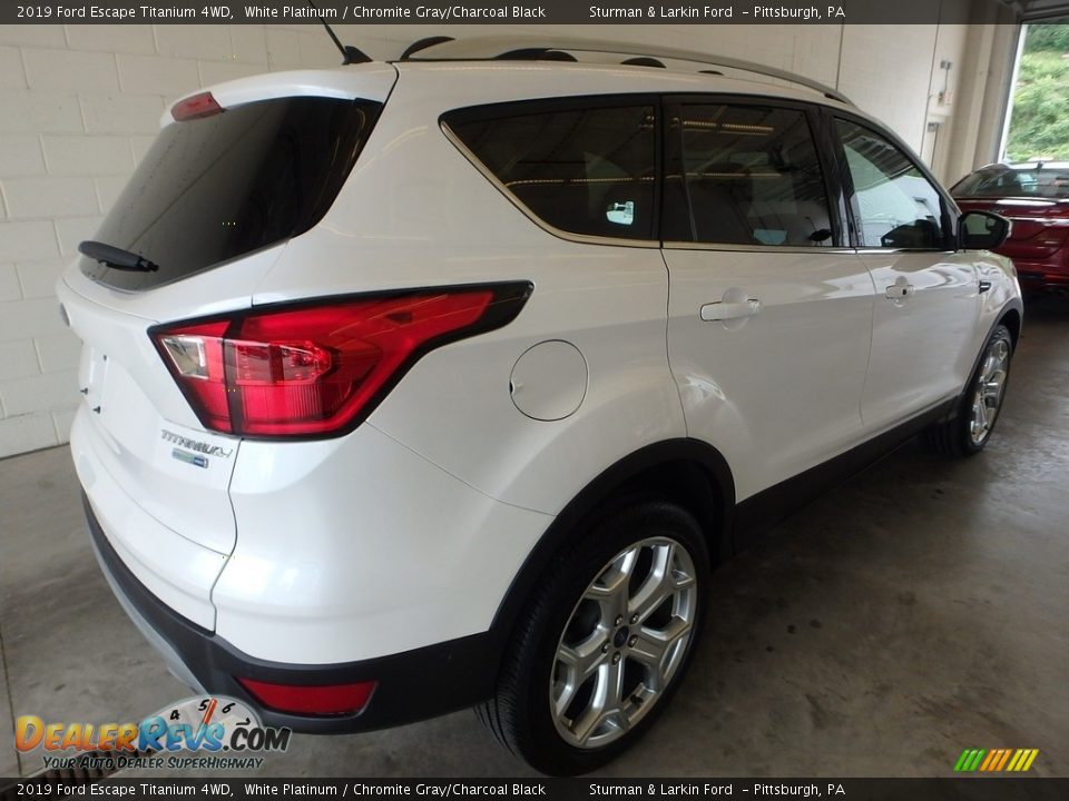 2019 Ford Escape Titanium 4WD White Platinum / Chromite Gray/Charcoal Black Photo #2