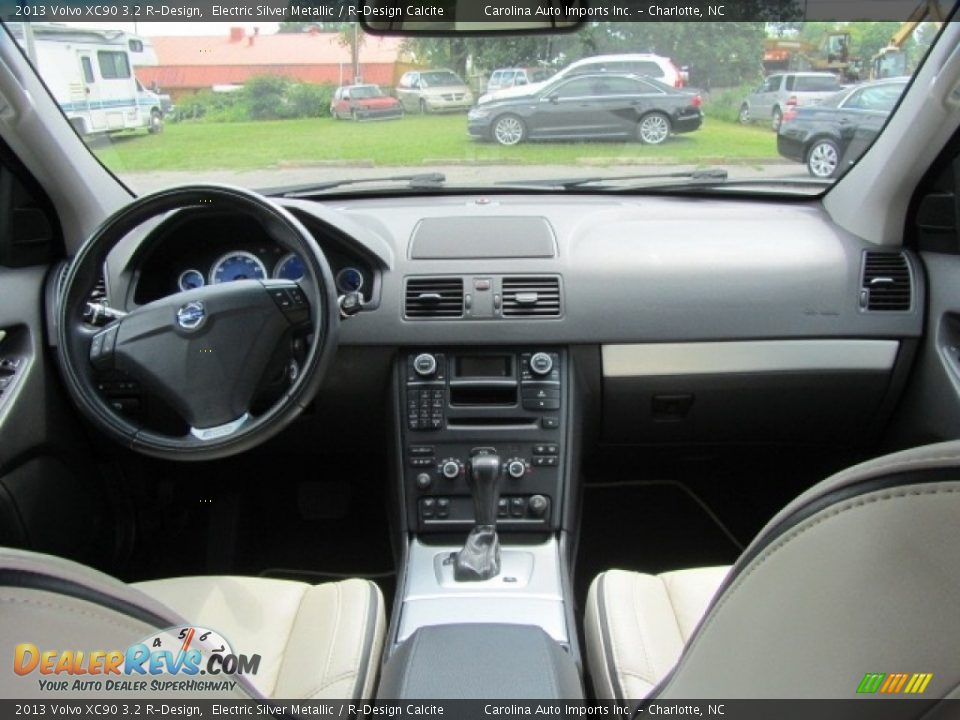 2013 Volvo XC90 3.2 R-Design Electric Silver Metallic / R-Design Calcite Photo #13