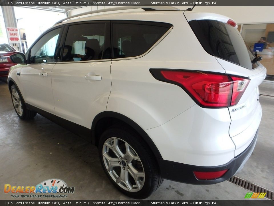 2019 Ford Escape Titanium 4WD White Platinum / Chromite Gray/Charcoal Black Photo #4