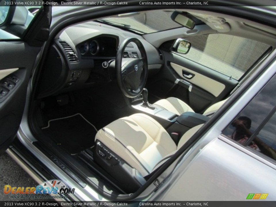 2013 Volvo XC90 3.2 R-Design Electric Silver Metallic / R-Design Calcite Photo #16