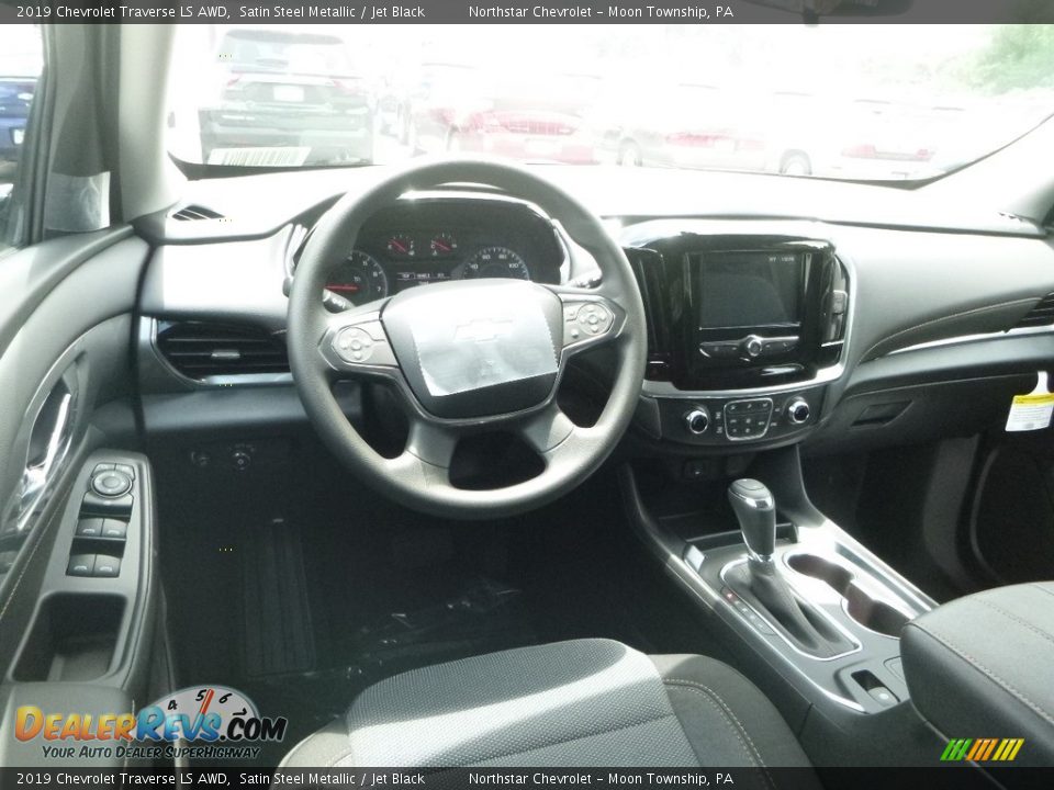 2019 Chevrolet Traverse LS AWD Satin Steel Metallic / Jet Black Photo #14