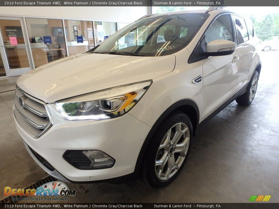 2019 Ford Escape Titanium 4WD White Platinum / Chromite Gray/Charcoal Black Photo #5