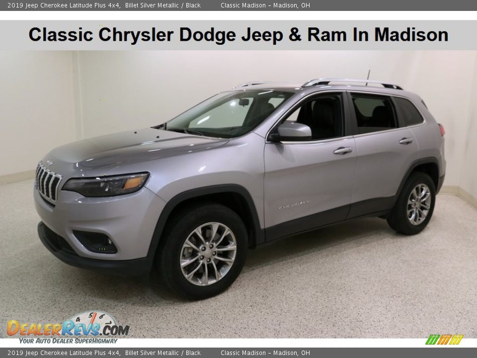 2019 Jeep Cherokee Latitude Plus 4x4 Billet Silver Metallic / Black Photo #1