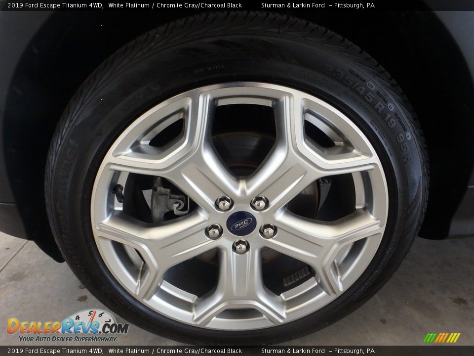 2019 Ford Escape Titanium 4WD White Platinum / Chromite Gray/Charcoal Black Photo #6