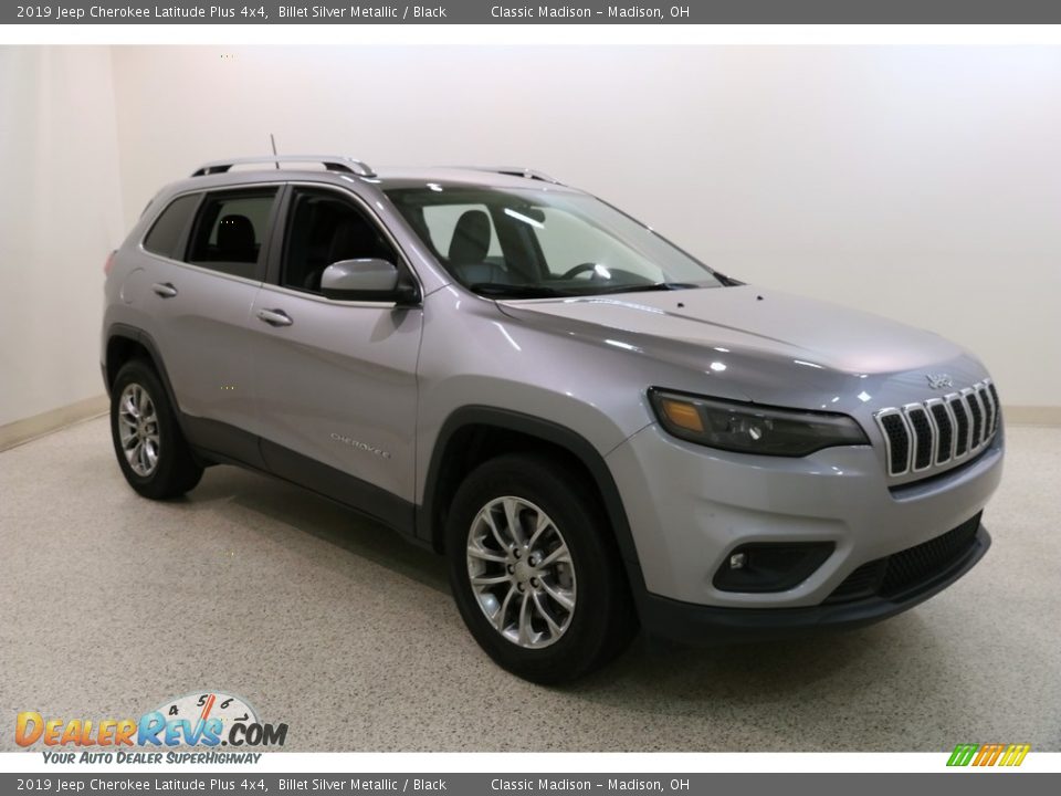 2019 Jeep Cherokee Latitude Plus 4x4 Billet Silver Metallic / Black Photo #3