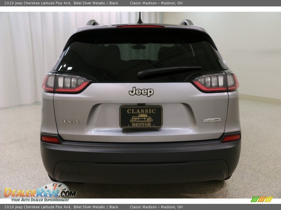 2019 Jeep Cherokee Latitude Plus 4x4 Billet Silver Metallic / Black Photo #4