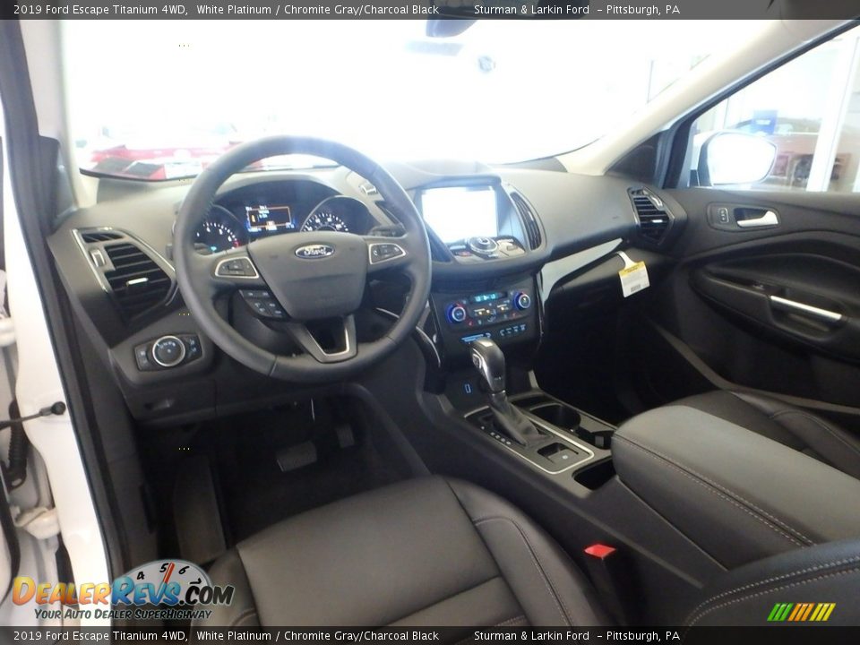 2019 Ford Escape Titanium 4WD White Platinum / Chromite Gray/Charcoal Black Photo #9
