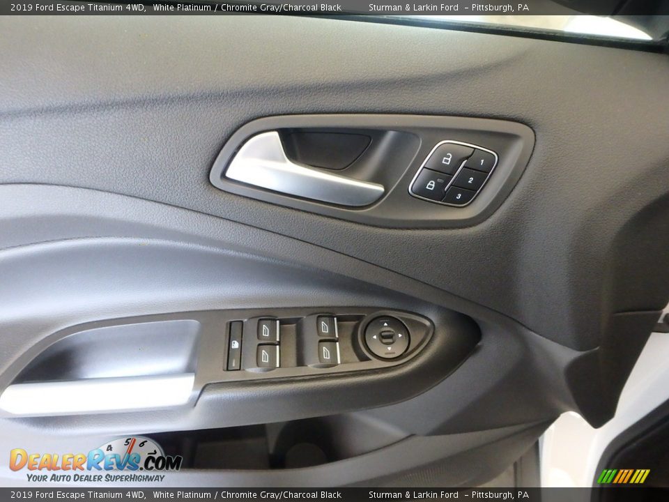 2019 Ford Escape Titanium 4WD White Platinum / Chromite Gray/Charcoal Black Photo #10