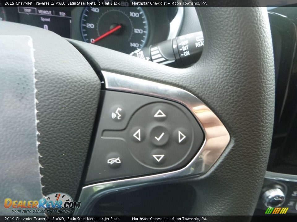 2019 Chevrolet Traverse LS AWD Satin Steel Metallic / Jet Black Photo #20