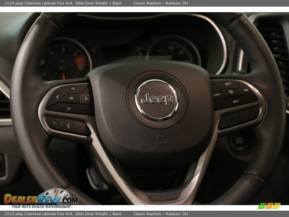 2019 Jeep Cherokee Latitude Plus 4x4 Billet Silver Metallic / Black Photo #8