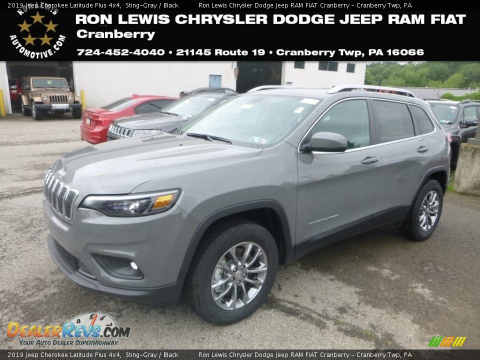 2019 Jeep Cherokee Latitude Plus 4x4 Sting-Gray / Black Photo #1