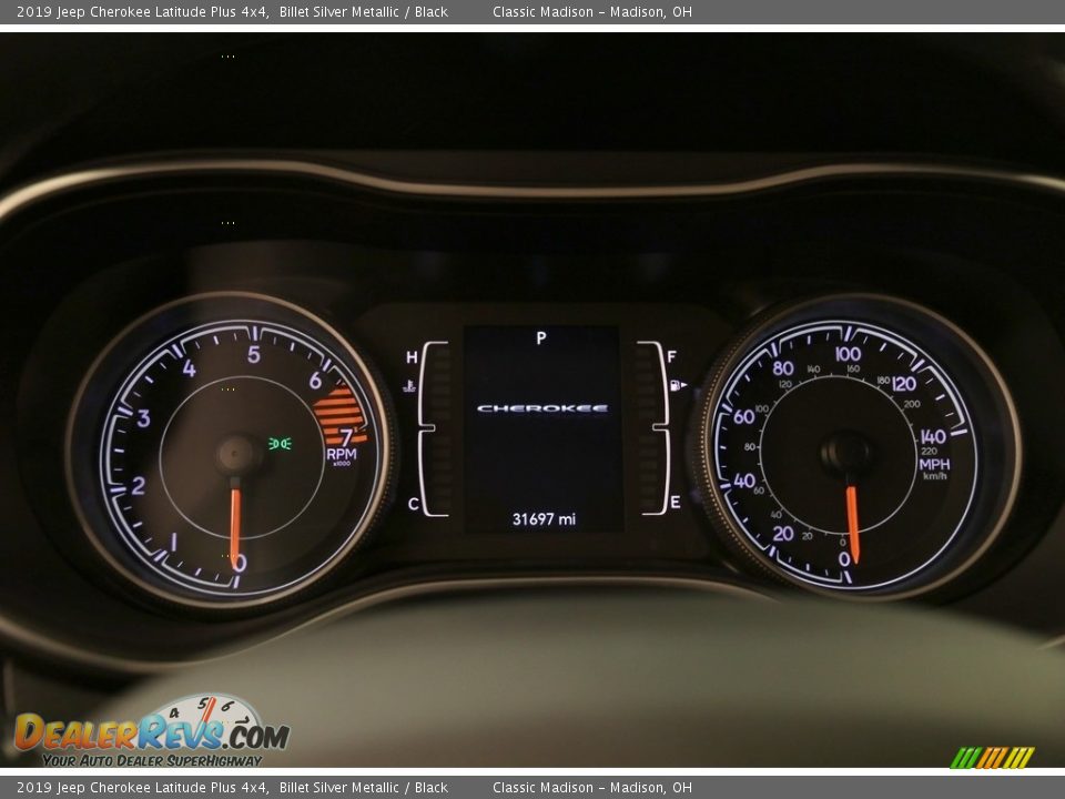 2019 Jeep Cherokee Latitude Plus 4x4 Billet Silver Metallic / Black Photo #9