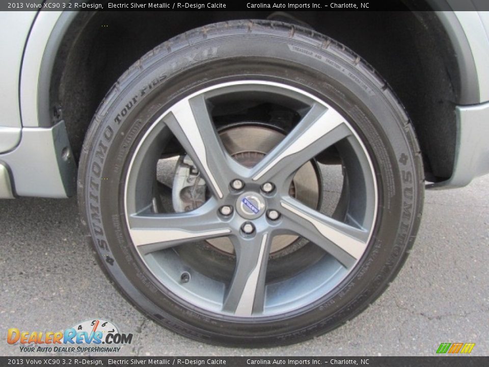 2013 Volvo XC90 3.2 R-Design Electric Silver Metallic / R-Design Calcite Photo #26