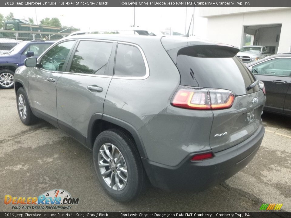 2019 Jeep Cherokee Latitude Plus 4x4 Sting-Gray / Black Photo #3