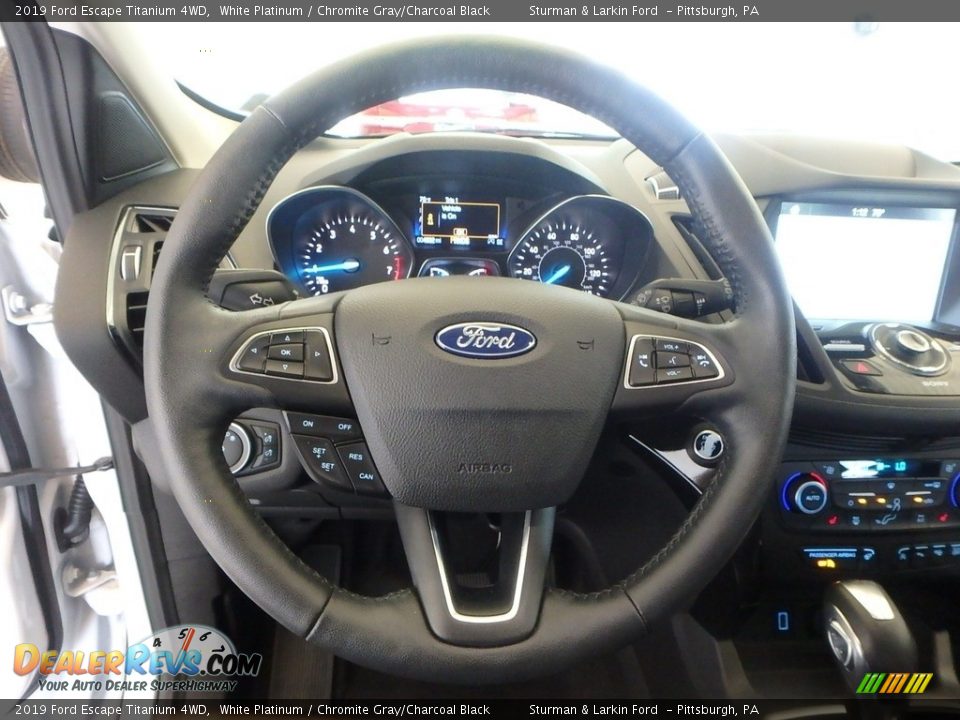 2019 Ford Escape Titanium 4WD White Platinum / Chromite Gray/Charcoal Black Photo #14