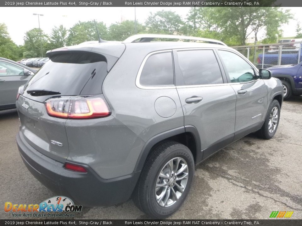 2019 Jeep Cherokee Latitude Plus 4x4 Sting-Gray / Black Photo #5