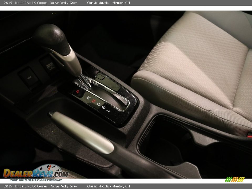 2015 Honda Civic LX Coupe Rallye Red / Gray Photo #12