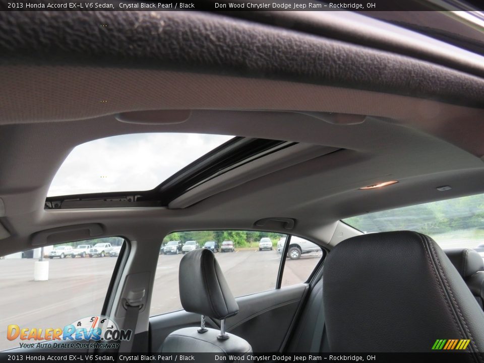 2013 Honda Accord EX-L V6 Sedan Crystal Black Pearl / Black Photo #2