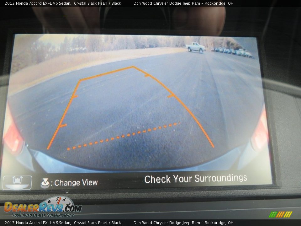 2013 Honda Accord EX-L V6 Sedan Crystal Black Pearl / Black Photo #3