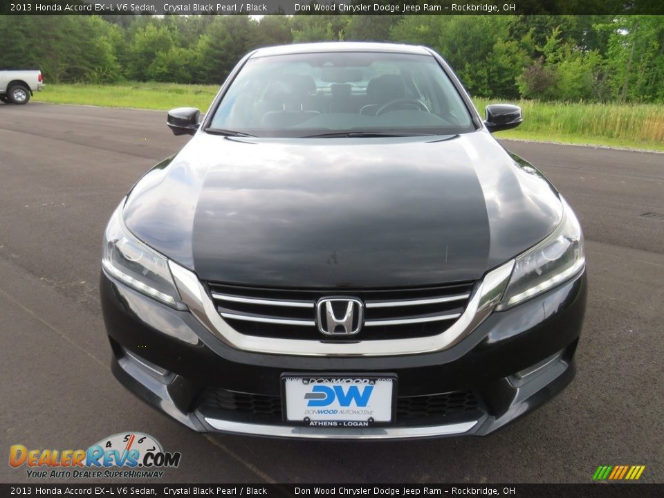 2013 Honda Accord EX-L V6 Sedan Crystal Black Pearl / Black Photo #6