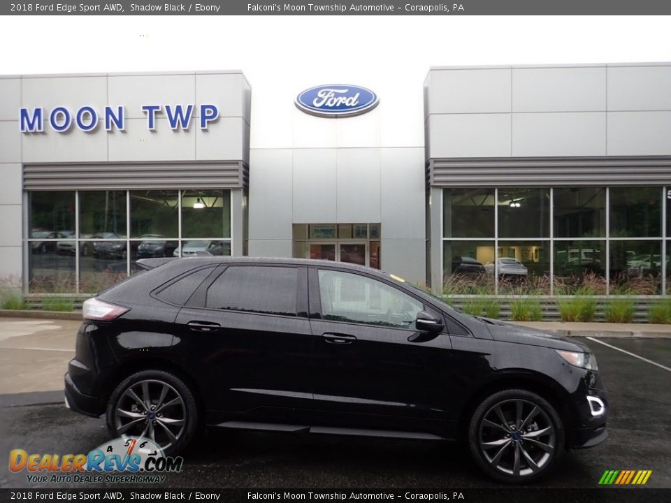 2018 Ford Edge Sport AWD Shadow Black / Ebony Photo #1