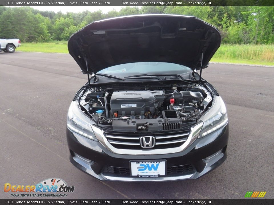 2013 Honda Accord EX-L V6 Sedan Crystal Black Pearl / Black Photo #7