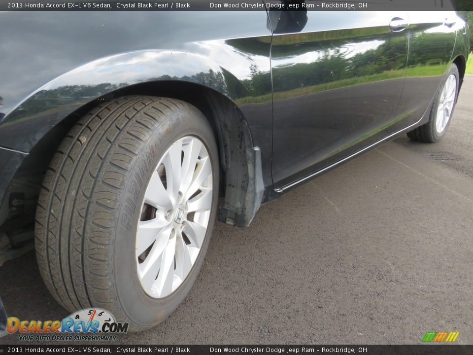 2013 Honda Accord EX-L V6 Sedan Crystal Black Pearl / Black Photo #10