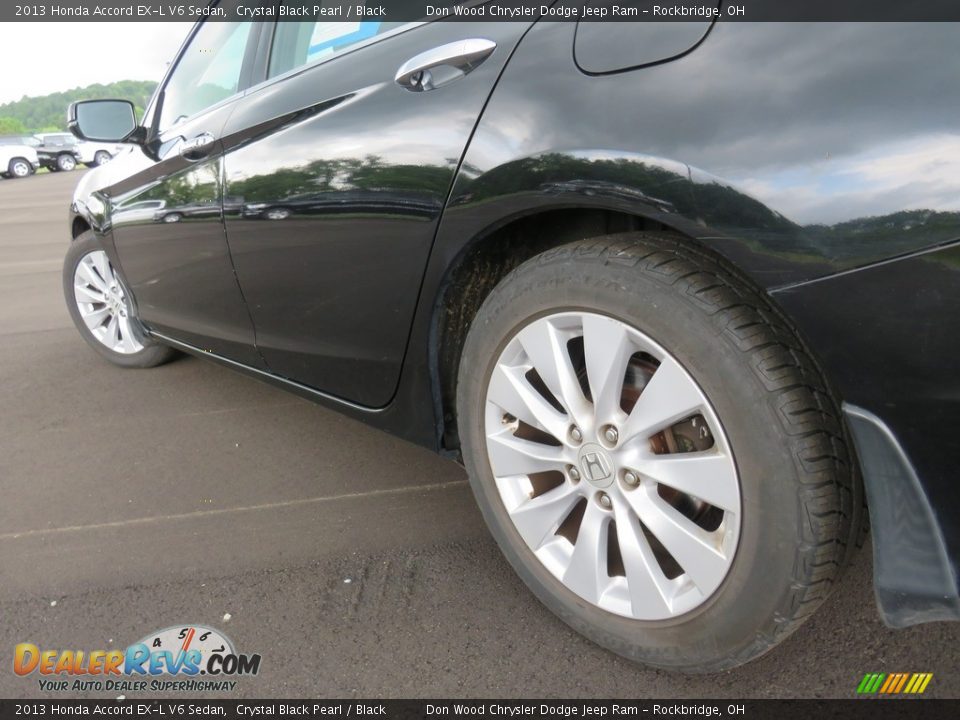 2013 Honda Accord EX-L V6 Sedan Crystal Black Pearl / Black Photo #11