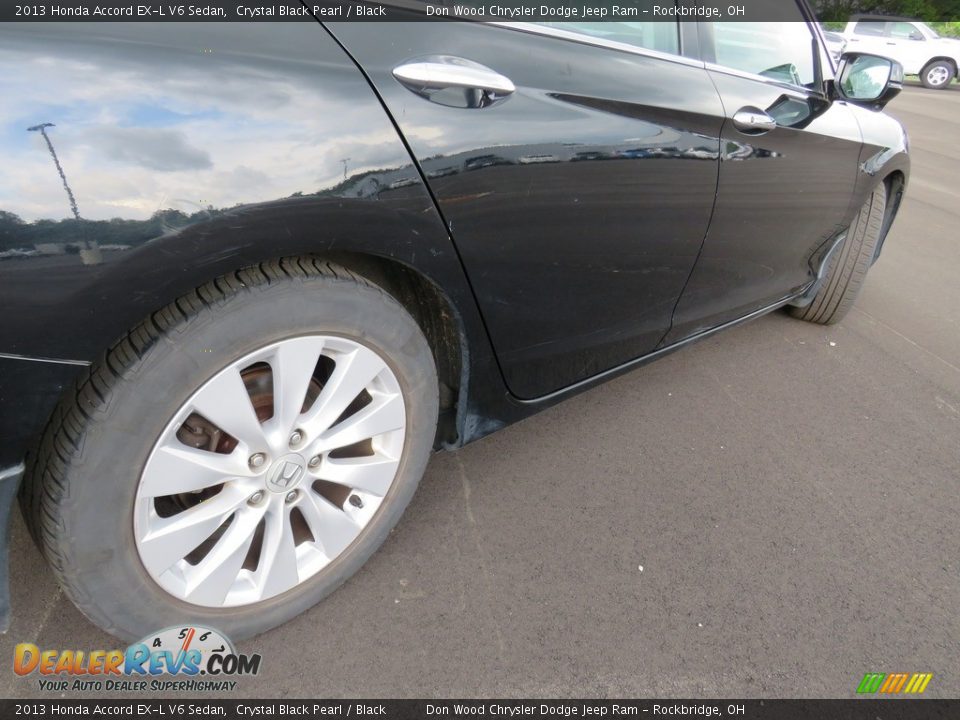2013 Honda Accord EX-L V6 Sedan Crystal Black Pearl / Black Photo #15