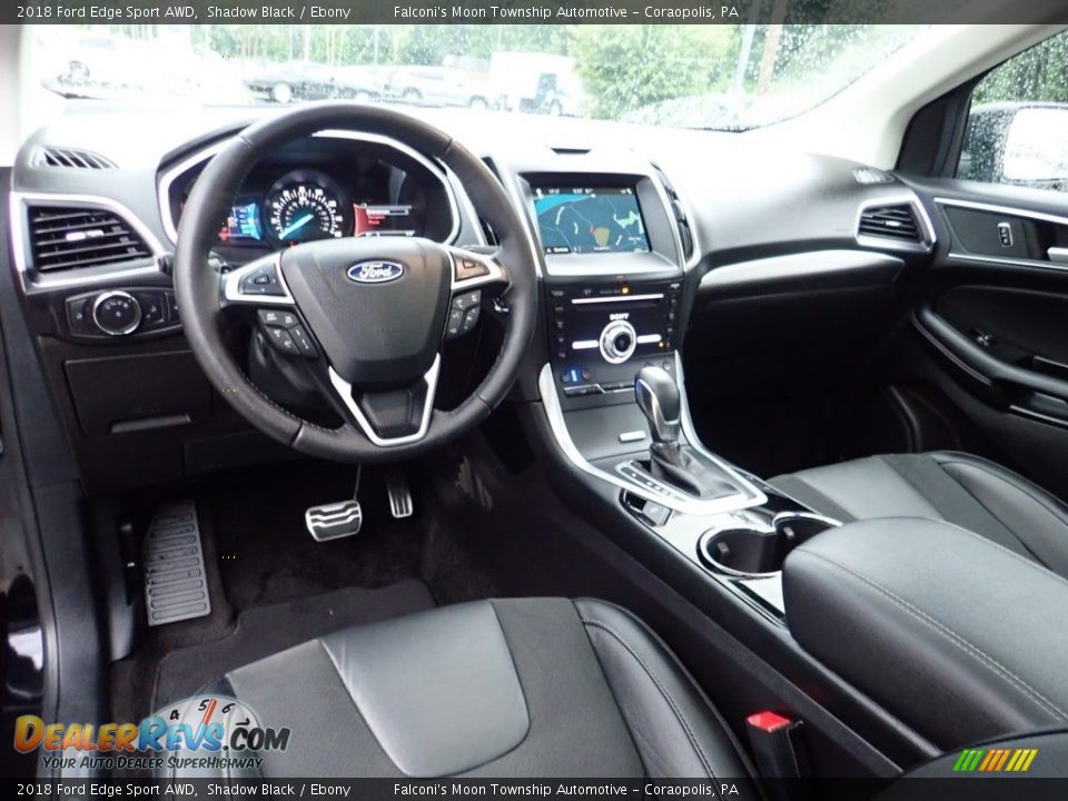 2018 Ford Edge Sport AWD Shadow Black / Ebony Photo #17