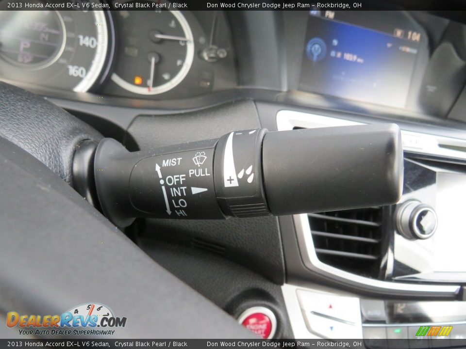 2013 Honda Accord EX-L V6 Sedan Crystal Black Pearl / Black Photo #22